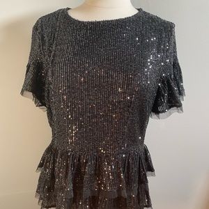 ✨NWOT Pink Lily Sparkly Top